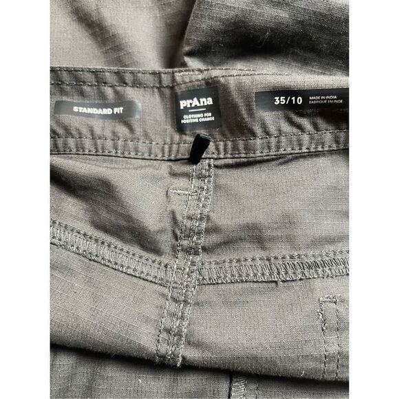 prAna Mens Gray Standard Fit Cargo Shorts Size 35/10 - Picture 9 of 13